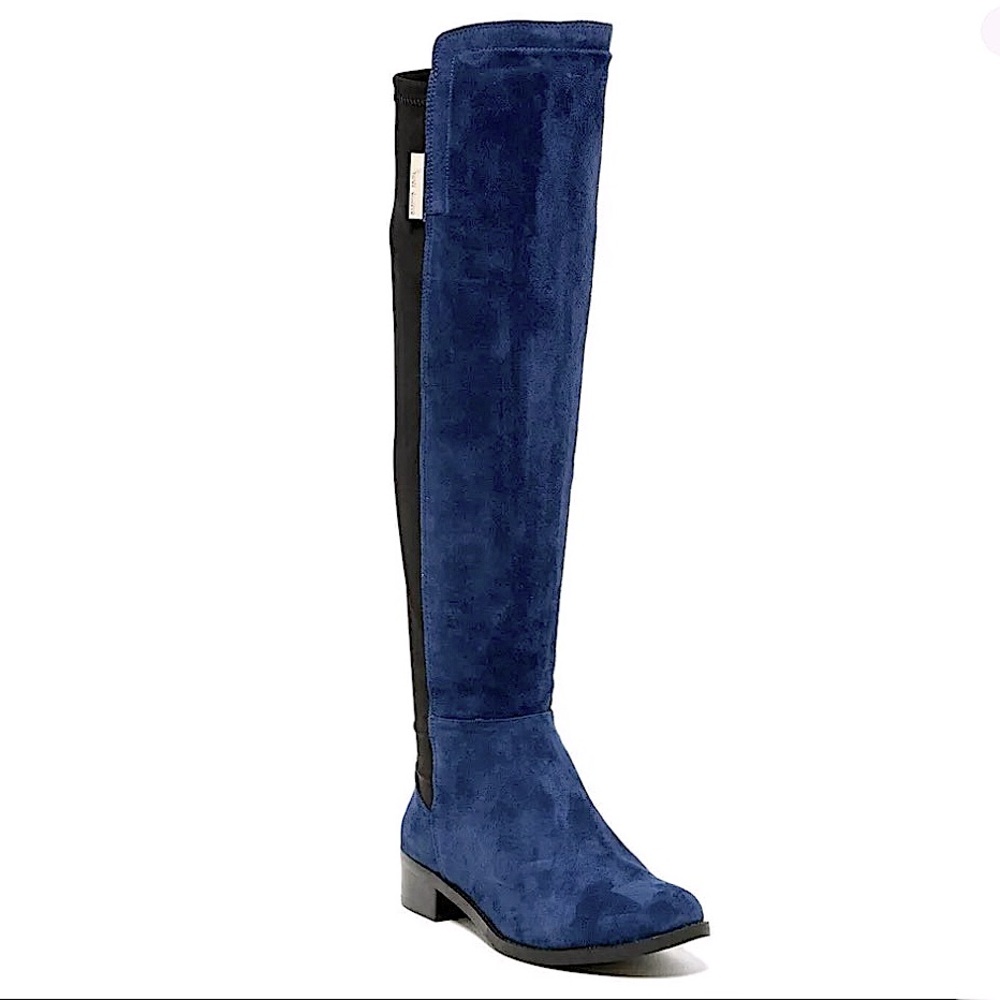 Vince Camuto Kellisi Blue Suede Boots